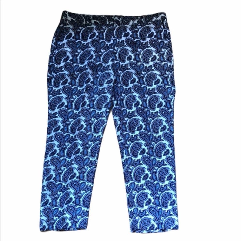BANANA REPUBLIC AVERY PAISLEY PANTS 12‎